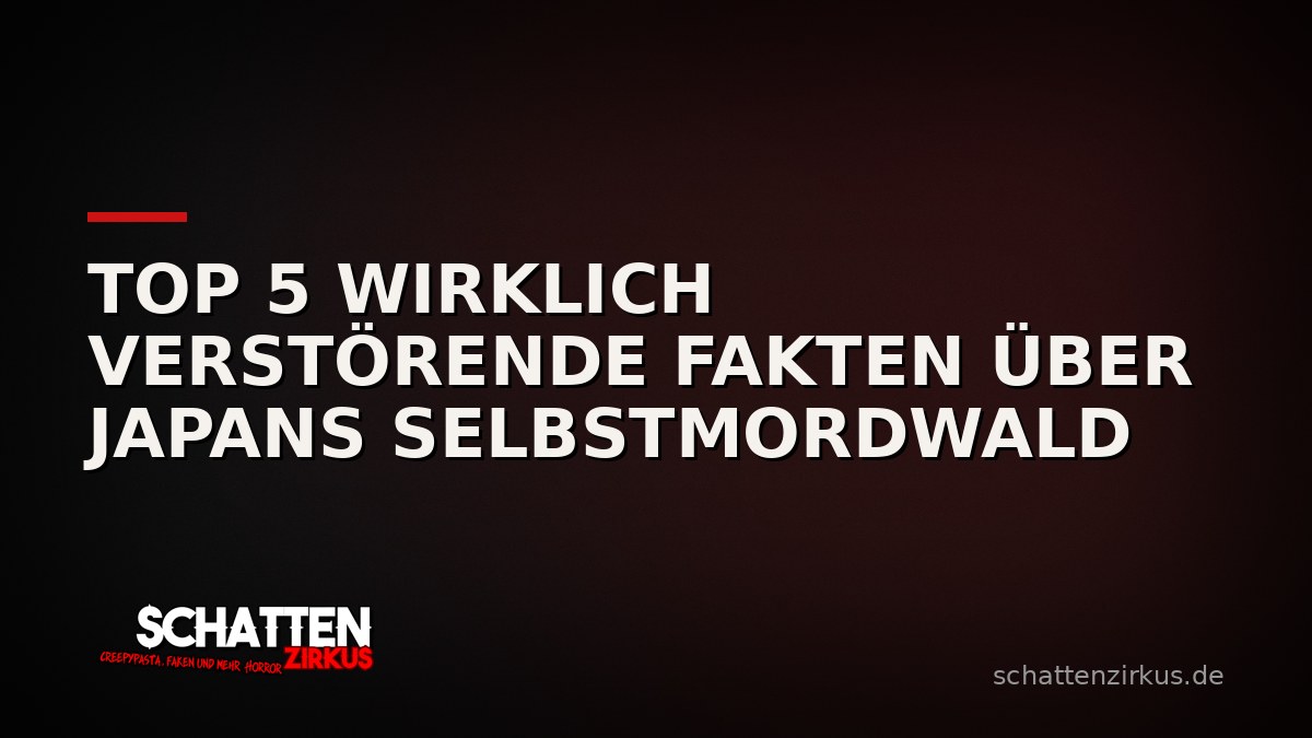 Bild von Top 5 wirklich Verstörende Fakten über Japans Selbstmordwald